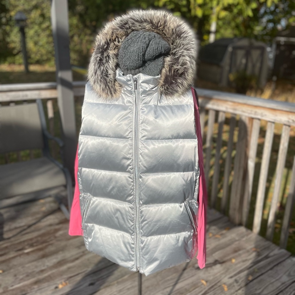 Lands End Women’s 2X Silver Vest